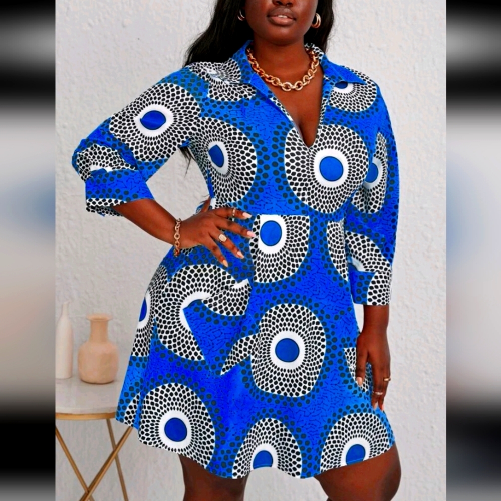 Geo Print Dress